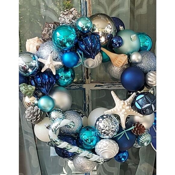 Handmade Coastal Nautical Christmas Wreaths - Picture 4 of 14
